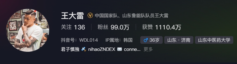  事出突然？泰山賽前幾小時亞冠退賽，王大雷社媒IP還顯示在韓國