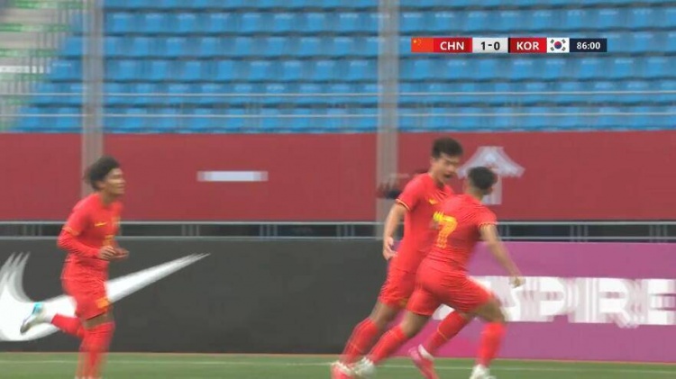  U22國足1-0韓國全場數(shù)據(jù)：控球率49%落后韓國，10射7正領(lǐng)先對手