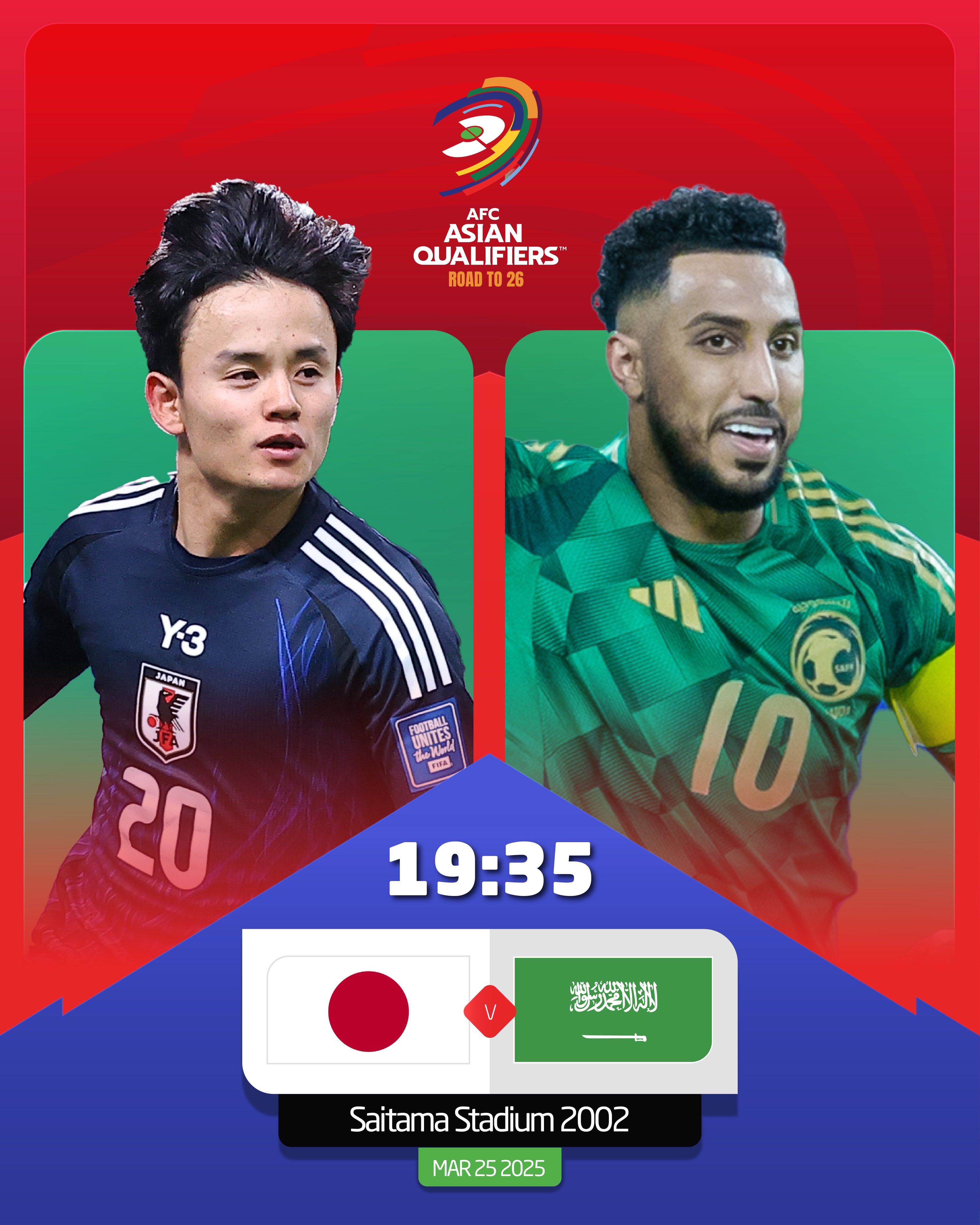  日本vs沙特首發(fā)：久保建英、前田大然、遠(yuǎn)藤航出戰(zhàn)，多薩里先發(fā)