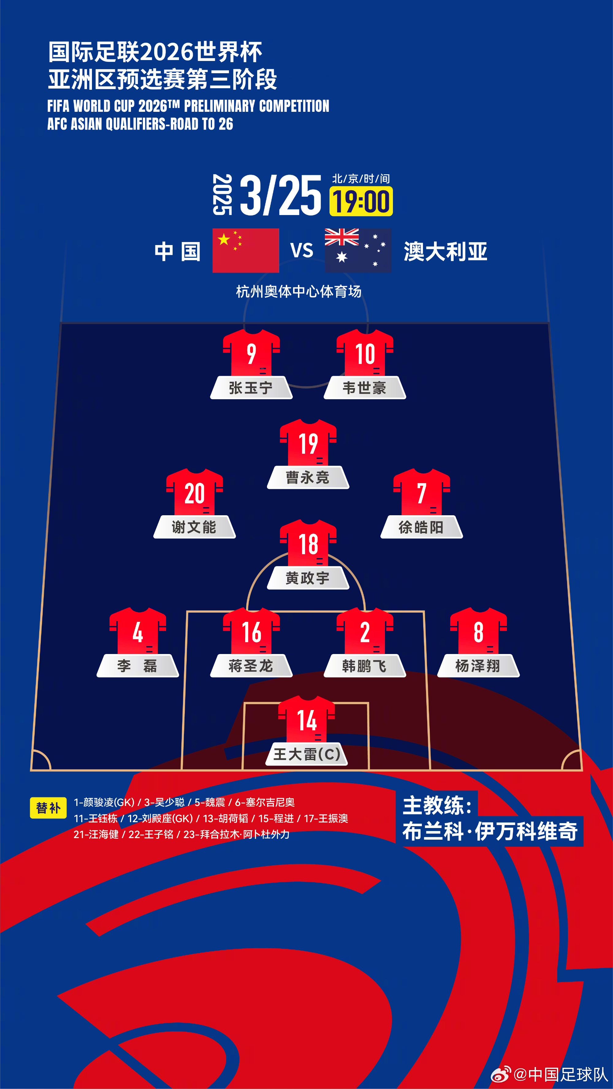  遭伊萬詬??！國足首發(fā)11人聯(lián)賽出場：僅4人鐵主力，楊澤翔0出場